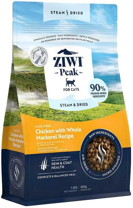 Image du produit Magni Ziwipeak - Steam & dried chicken, cat 800 gr. - (zp076) (Adulte, 1 pcs, 800 g)