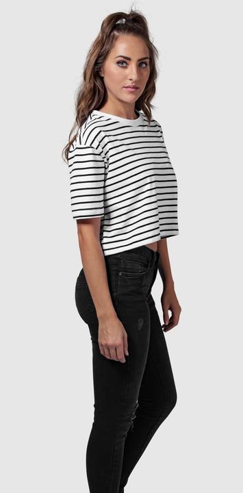 Actual product image Urban Classics Ladies Short Striped Oversized Tee (XS)