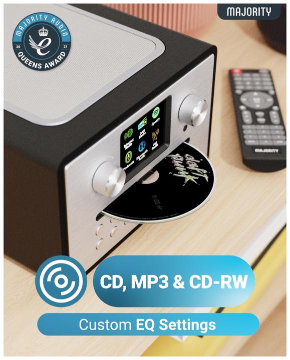 Image du produit Majority Radio FM & lecteur CD (FM, DAB+ DAB, Bluetooth, WiFi)