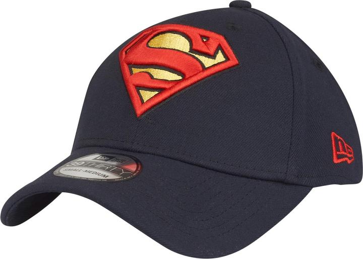 New Era 39Thirty Stretch Cap - SUPERMAN navy - S/M (S/M)
