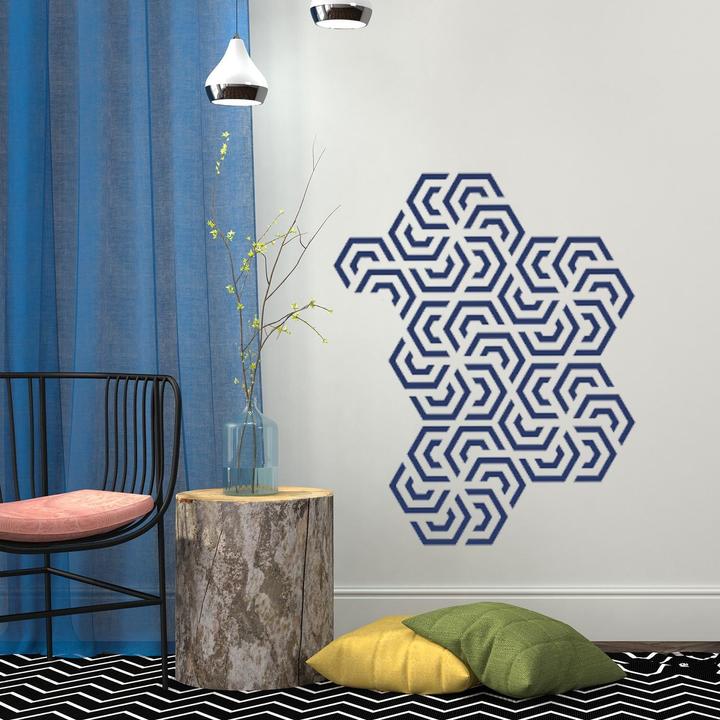 Actual product image Walplus Polygon Geometry Pattern (90 x 30 cm)