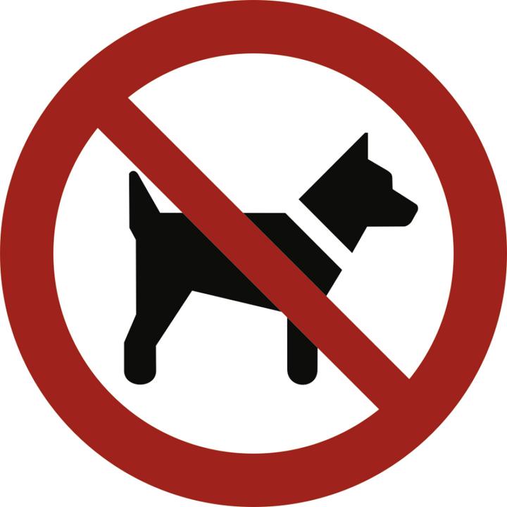 Immagine prodotto Moravia Cartello di divieto Vietato l'accesso ai cani Pellicola, Ø 200 mm