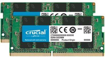 Actual product image Crucial Laptop Memory (2 x 32GB, 3200 MHz, DDR4-RAM, SO-DIMM)