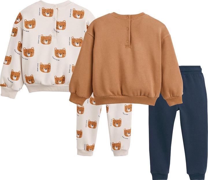 Produktbild La Redoute Collections 2er-Pack 2-teilige Sets aus Sweatware mit Bär (110)