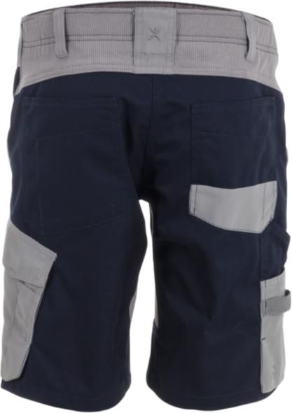 Actual product image Planam Ladies shorts black/blue/zinc XXXL 4XL (4XL)