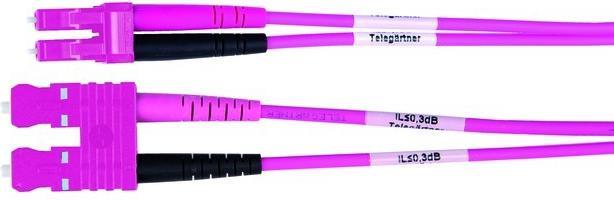 Actual product image Telegärtner Fibre optic duplex adapter cable (U/UTP, CAT7, 2 m)