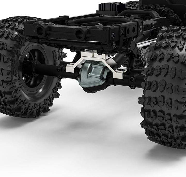 Actual product image Gmade JunFac GA44 Aluminum rear axle truss (Silver)