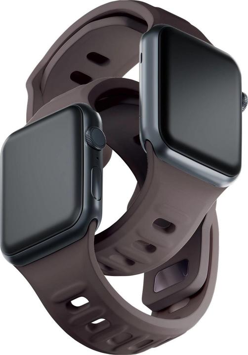 Produktbild 3MK Silicone Watch Strap brązowy/taupe dla Apple Watch 38/40/41mm (Silikon, Edelstahl)
