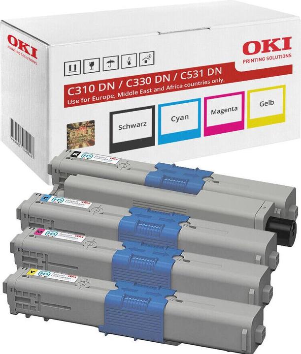 Image du produit OKI SET 4x Original Toner für C310DN C330DN C331DN C510DN C511DN C530DN C531DN