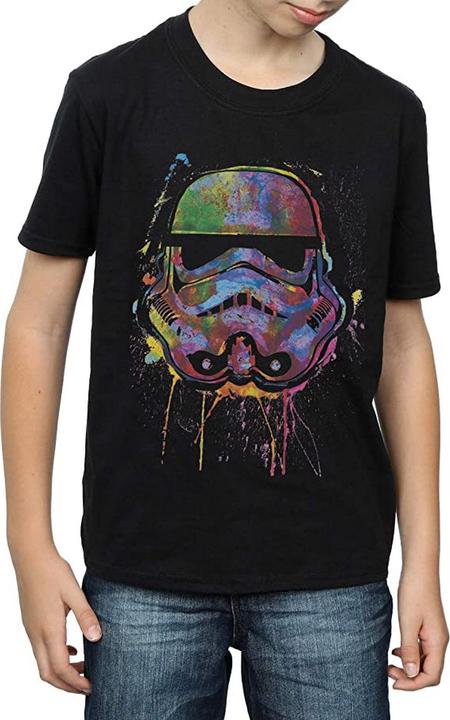 Immagine prodotto Star Wars Maglietta in cotone con schizzi di colore Stormtrooper per ragazzi (128)