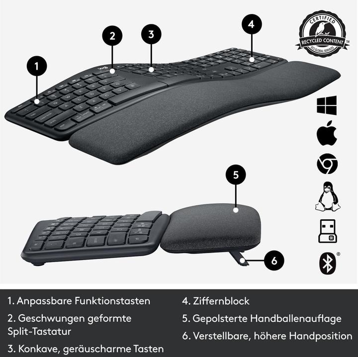 Image du produit Logitech Ergo K860 (CH, Sans fil)