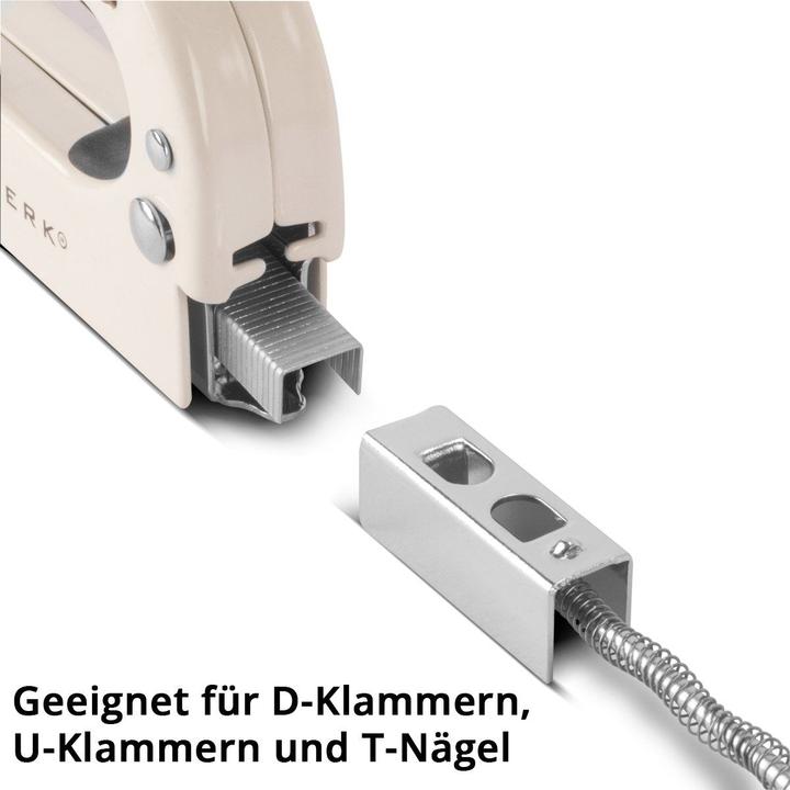 Produktbild Stahlwerk Handtacker Set mit Tacker Klammerentferner + 1500 Klammern und Nägel