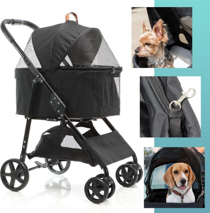 Actual product image Fudajo 2in1 Hundewagen (Dog, Breathable, Foldable)
