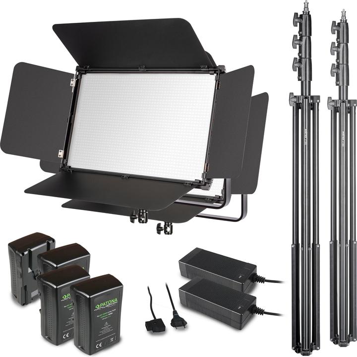 Walimex LED Niova 150-F Pro 150W Bi Color Set4 (Flächenleuchte)