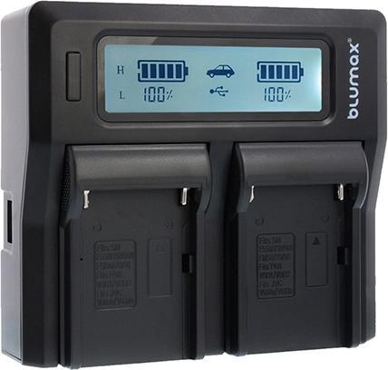 Produktbild Blumax Dualcharger ink. Aufsatz f?r Sony FM50 (Kamera Akku Ladegerät)