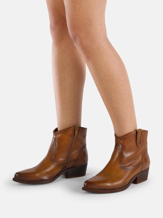 Actual product image Felmini The wide cowboy ankle boot made from Marvin leather is a trendy and comfortable choice. This wide (39)