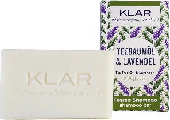 Klar Festes Shampoo Teebaumöl & Lavendel 100 g (Festes Shampoo)