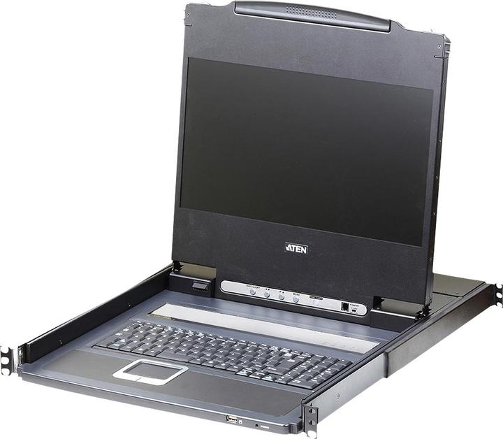 Produktbild Aten CL6700MW 1U Schwarz Tastatur/Video/Maus (KVM)-Switch