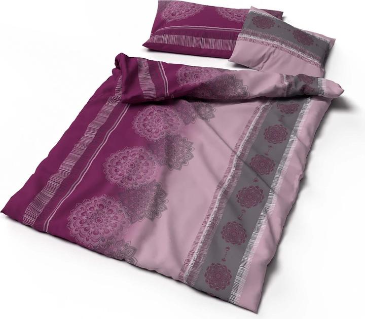 Produktbild Lotus Bettwaren Bettwäsche Satin Alize beere (Kopfkissenbezug, 65 x 100 cm)