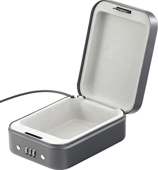 Produktbild Xcase Mini-Stahl-Safe mit Zahlenschloss & Sicherungskabel (0.70 l)