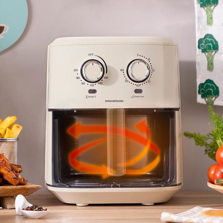 Immagine prodotto InnovaGoods Friggitrice ad aria calda Vynner Pro 6500 Creme 1700 W 6,5 L Noble