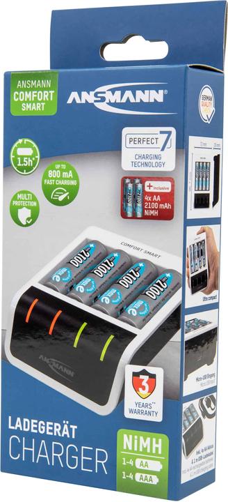 Produktbild Ansmann Comfort Smart (4 Stk., AA, 800 mAh, Akku)