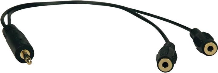 Eaton 3,5mm Mini Stereo Cable adapter Y Splitter for Speakers and Headphones M to 2x F 1 f (0.31 m)