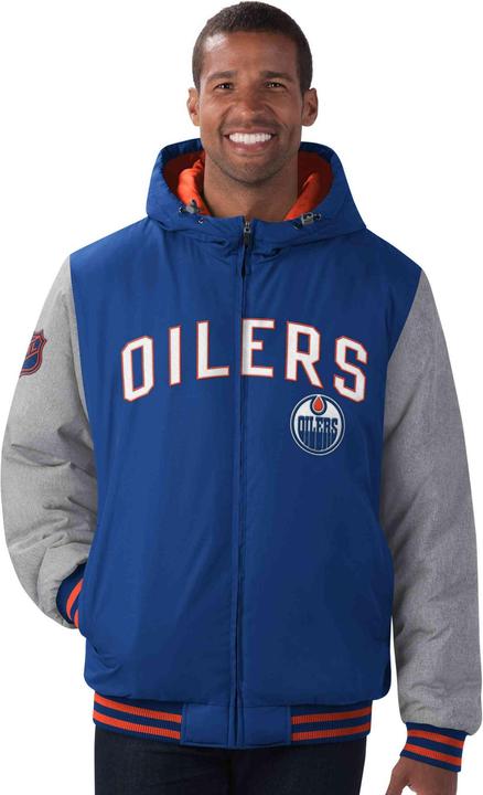 Actual product image G-III Edmonton Oilers Cold Front Polyfilled Jacket (L)