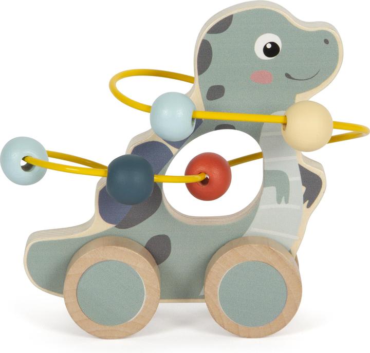 Actual product image small foot Push-Along Toy with Bead Maze "Dino"