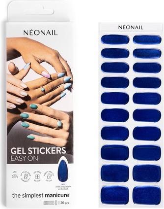 Produktbild Neonail UV Gel Sticker Easy On M01 Blau 15 Muster Nagelsticker Nagellack Streifen Gel Nagel Stick (Nagellackentferner, M01)