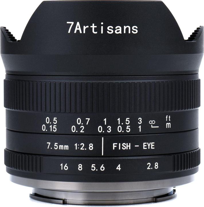 Image du produit 7artisans Focale fixe 7.5mm F/2.8 Fisheye Mark II - Canon RF (Canon RF, APS-C / DX)