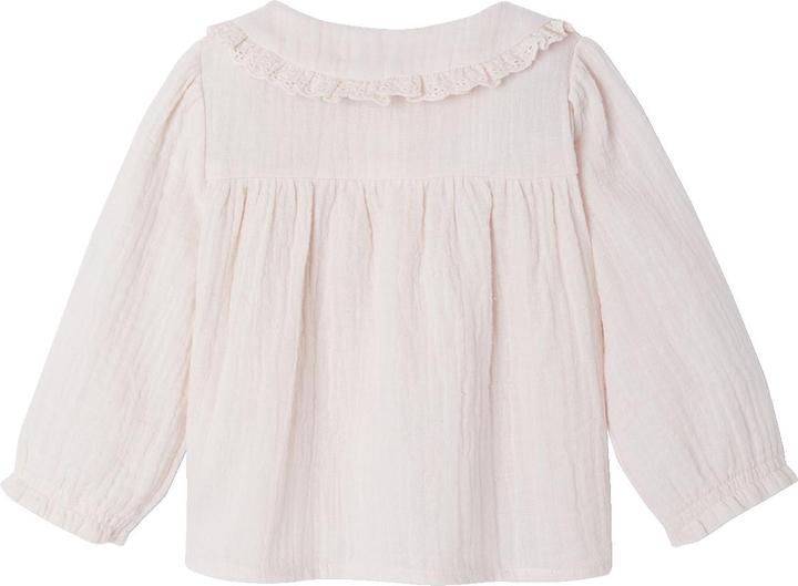 Produktbild Vertbaudet Baby Bluse mit Bubikragen, Baumwollmusselin (80)