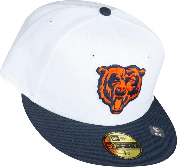 Produktbild New Era 59Fifty Fitted Cap - Chicago Bears Head weiss - 7 3/4 (7 3/4)