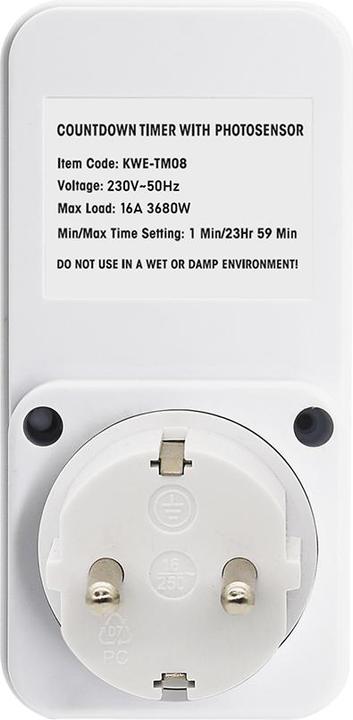 Immagine prodotto Offgridtec Timer con interruttore crepuscolare per presa Schuko da 230V 50Hz max. 16A
