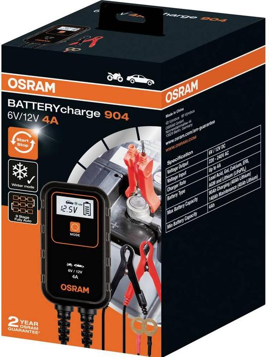 Image du produit Osram BatteryCharge 904 (12V, 4 A)