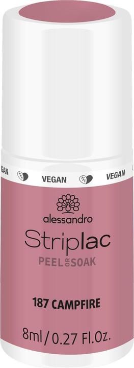 Alessandro Striplac Peel or Soak off Campfire (187 Campfire, Gel-Effekt Nagellack)