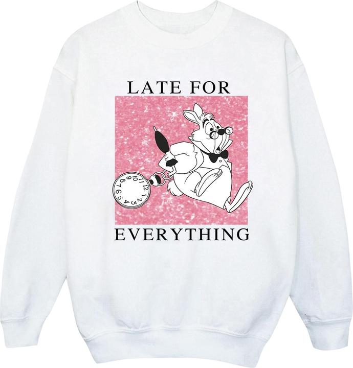Disney Jungen Alice im Wunderland Weisses Kaninchen Sweatshirt
