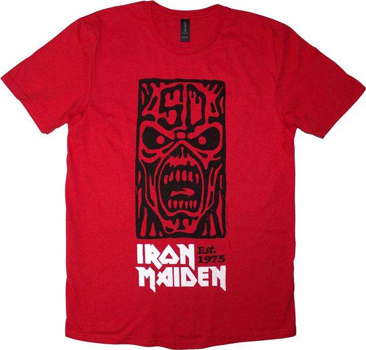 Actual product image Iron Maiden Est. 1975 Stamp Logo Black (L)