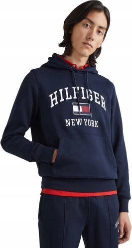 Tommy Hilfiger Moderner College-Kapuzenpullover für Herren (XL)