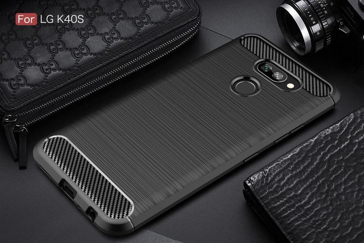 Actual product image Screenguard LG K40S Cover Carbon Brushed Soft TPU (K40s)