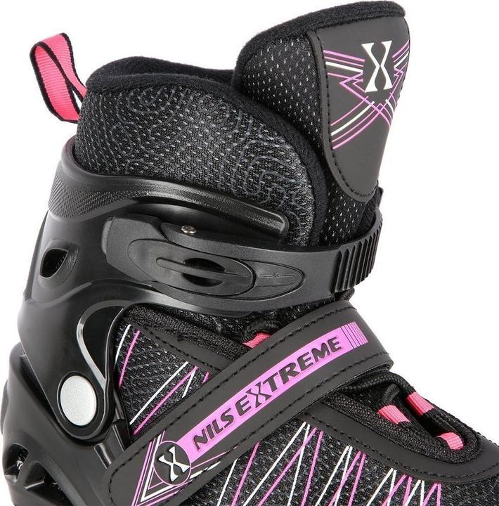 Produktbild Nils Rollschuhe/Hockey-Skates NH11912 schwarz-rosa - PU80 mm/82A (L 39-42) (40)