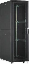 Actual product image Digitus Server rack 48,3cm 19inch 26U black H1338mm W600mm D1000mm with Plexi glass door incl. 28xMonta... (26 RU, 19 inch rack)
