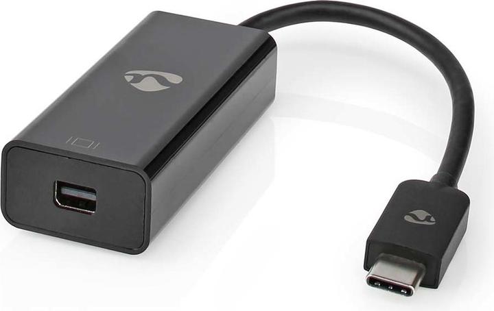 Nedis CCGB64453BK02 USB-Adapter USB 3.2 Gen 1 USB-C™ Stecker Mini DisplayPort Buchse 0.2 m Rund Vern (USB, 20 cm)