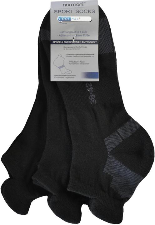 Actual product image Normani 6 pairs of Coolmax sneaker socks with comfort heel (pack of 6, 47 - 50)