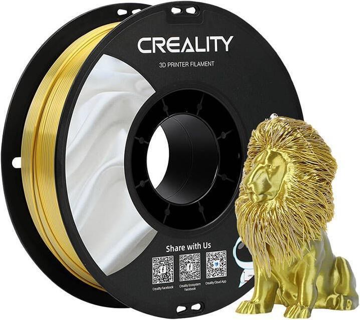 Creality CR-Seide (PLA, 1.75 mm, 1000 g, Gold, Silber)