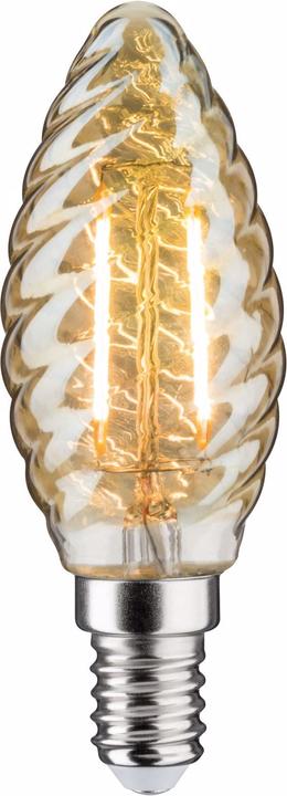 Actual product image Paulmann Vintage twisted glass candle (E14, 2.60 W, 260 lm, 1 x, F)