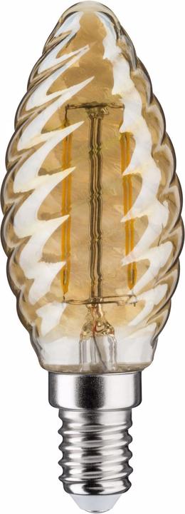 Actual product image Paulmann Vintage twisted glass candle (E14, 2.60 W, 260 lm, 1 x, F)