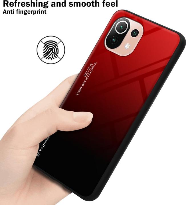 Actual product image Cadorabo TPU 2 colors glass envelope (Xiaomi Mi 11 Lite, Xiaomi Mi 11 Lite 5G)