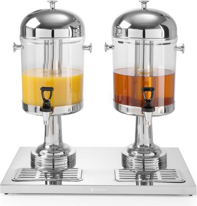 Image du produit Hendi Distributeur de jus 2x8 l PC acier inoxydable