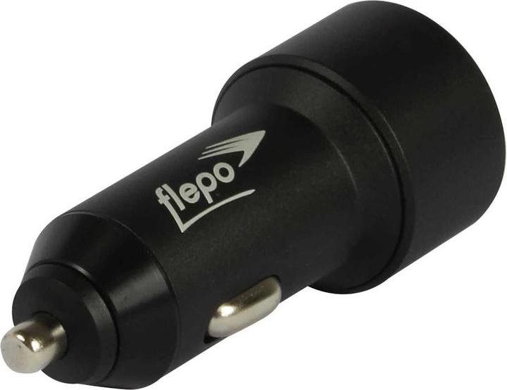 Immagine prodotto Flepo Alimentatore da auto 2 volte 12V-24V - max 4A - Quick Charge 3.0